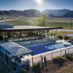 winery experience restaurant and swimming pool in the desert