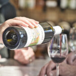 pouring red wine