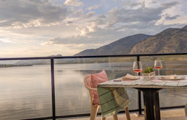 balcony view of Osoyoos Lake at Desert Surfside