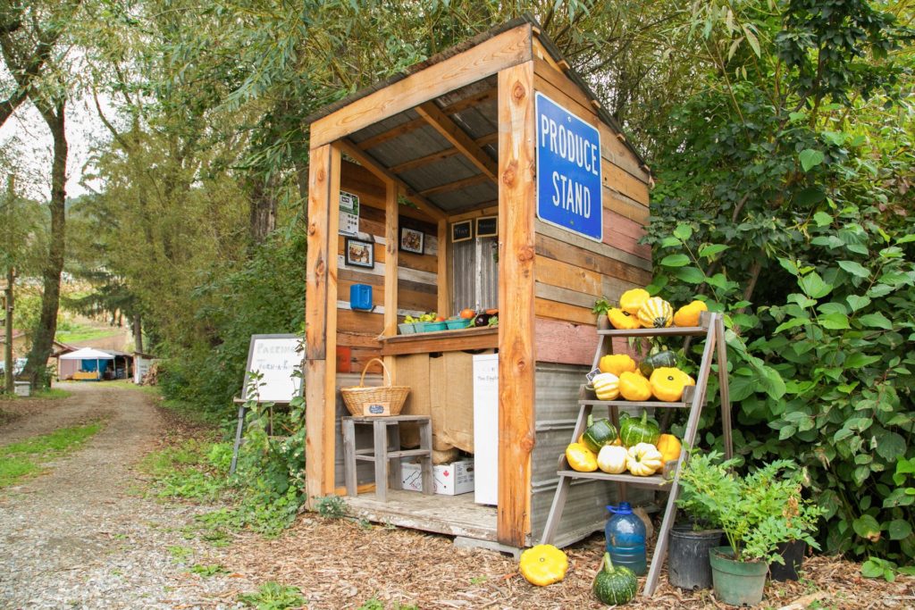 Produce stand in Vernon