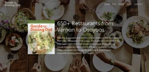 guide to dining out in the okanagan front cover and web banner image