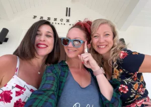 smiling ladies at french door winery