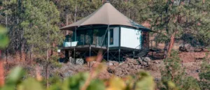 luxury tent rentals at Nighthawk Vineyards