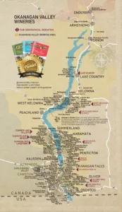 Okanagan Valley wineries map