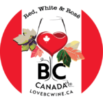 red white & rosé. Love BC Wine pin