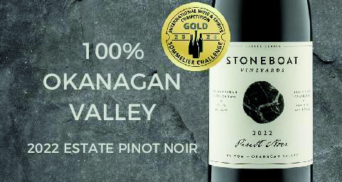Stoneboat vineyards - 2022 Estate Pinot Noir