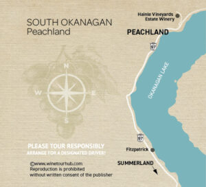 Peachland wineries map