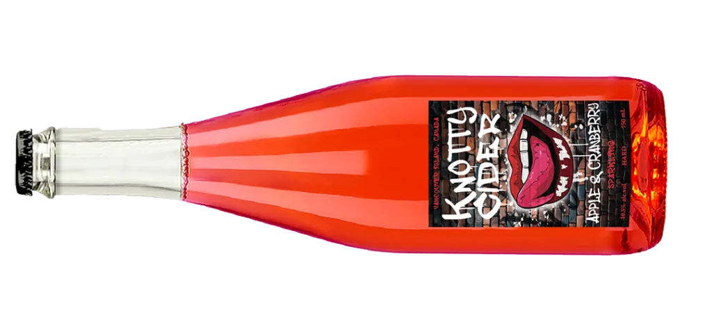 40 Knots Apple cranberry cider bottle
