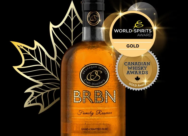 bourbon-style whisky bottle