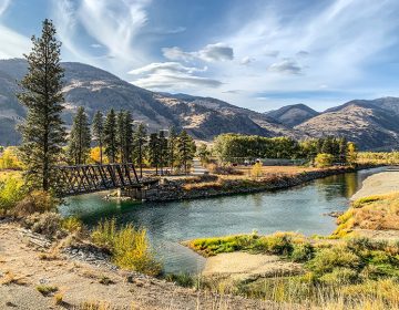 Chopaka bridge over the Similkameen River in Cawston, British Columbia, Canada